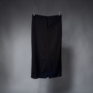 NWT BLACK MAXI SKIRT SIZE LARGE CORPORATE GOTH